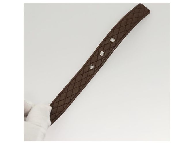 Cinturón CHANEL de cuero 30,7"" marrón CC Auth bs25810 Castaño - vista 8