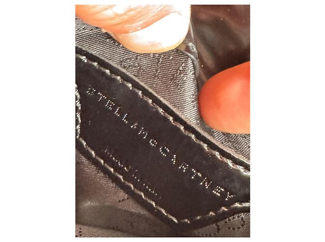 Stella Mc Cartney Vintage Stella McCartney Lackledertasche weiß schwarz - Ansicht 11