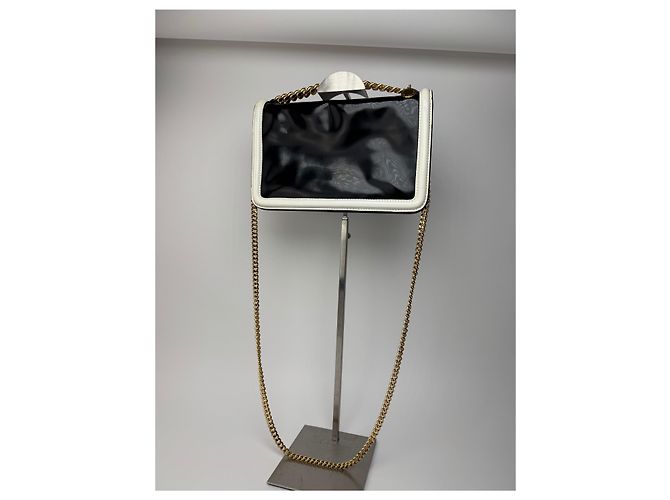 Stella Mc Cartney Vintage Stella McCartney Lackledertasche weiß schwarz - Ansicht 8