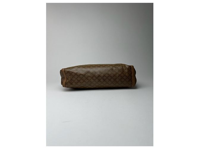 Céline Clutch in pelle vintage Celine Triomphe marrone - vista 13