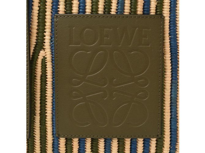Loewe Khaki Leder Tote Bag - Ansicht 4