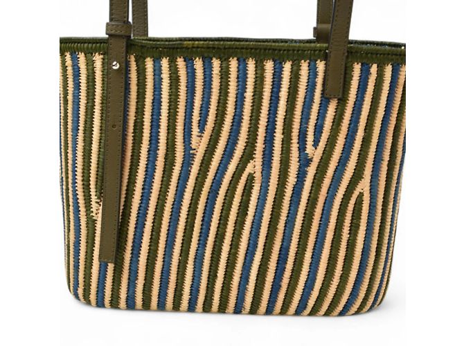 Loewe Khaki Leder Tote Bag - Ansicht 5