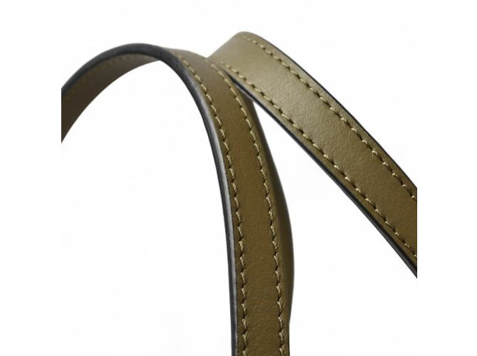 Loewe Khaki Leder Tote Bag - Ansicht 6
