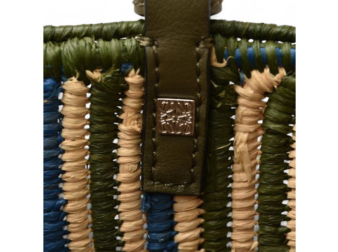Loewe Khaki Leder Tote Bag - Ansicht 7