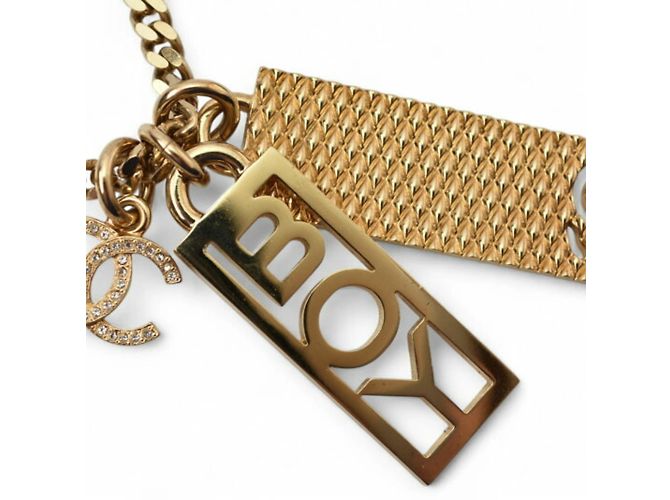 Collana Lunga con Pendente Chanel BOY CHANEL D'oro - vista 5