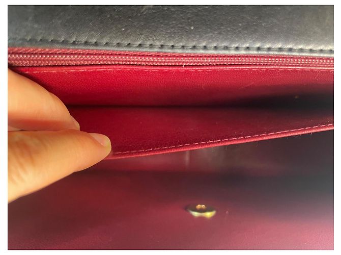 2.55 Chanel Borsa classica Maxi Jumbo in agnello trapuntato nero - vista 16
