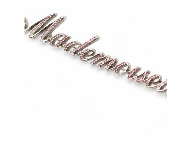 Spilla in strass Chanel Mademoiselle Argento Rosa - vista 2