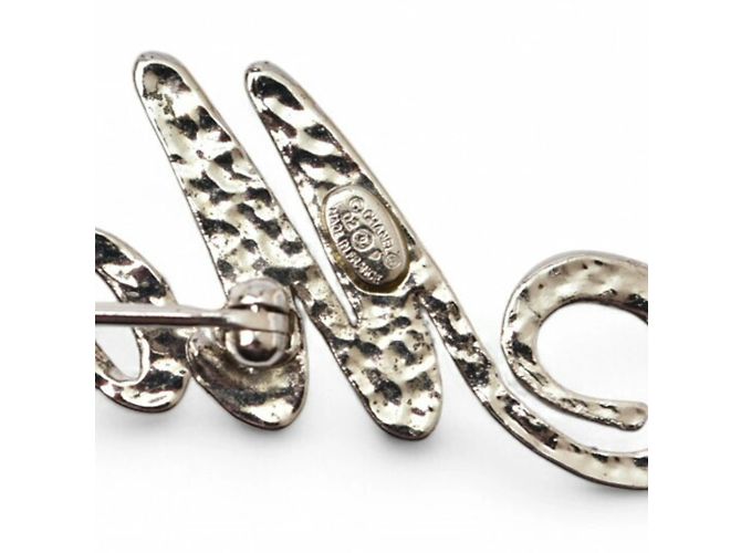 Spilla in strass Chanel Mademoiselle Argento Rosa - vista 7