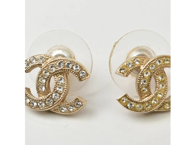 Orecchini in oro con strass Mini CC di Chanel D'oro - vista 2