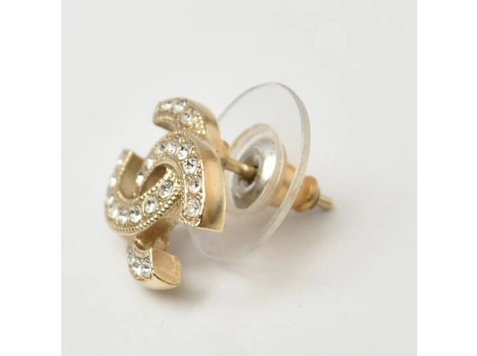 Orecchini in oro con strass Mini CC di Chanel D'oro - vista 3