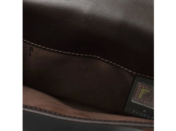 Zucca Portafoglio bi-fold Fendi in tela marrone - vista 5