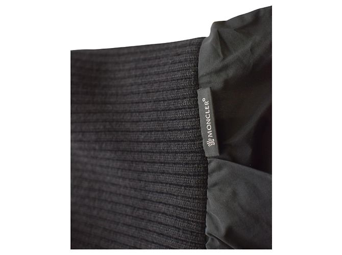 Saia mini de chiffon de nylon preto Moncler NWT com camadas e babados, tamanho cintura elástica 44 - vista 7