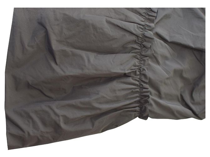 Saia mini de chiffon de nylon preto Moncler NWT com camadas e babados, tamanho cintura elástica 44 - vista 9