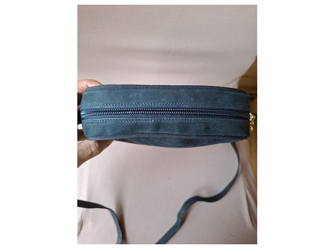Borsa a spalla Salvatore Ferragamo Vara in pelle blu navy - vista 11