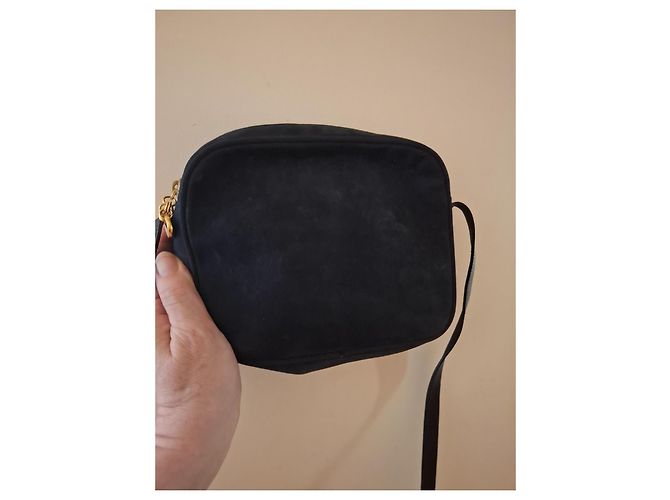 Borsa a spalla Salvatore Ferragamo Vara in pelle blu navy - vista 5