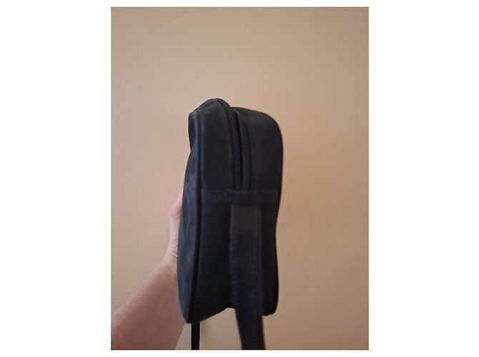 Borsa a spalla Salvatore Ferragamo Vara in pelle blu navy - vista 7
