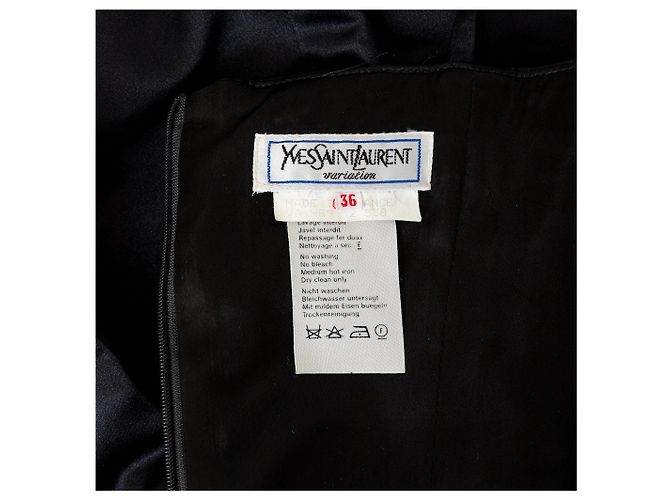 Yves Saint Laurent Mini Kleid Schwarz - Ansicht 10