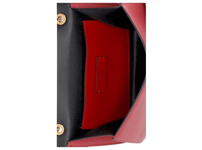 Valentino Garavani Borsa a spalla Valentino Small Vlock in pelle Rosso - vista 6