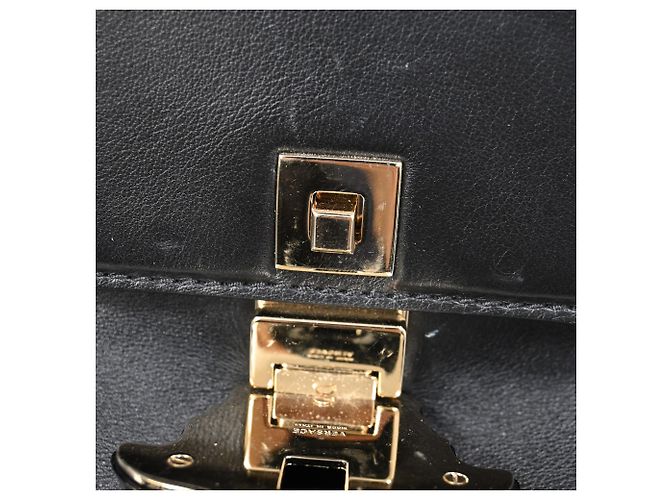 Borsa a mano Versace Palazzo Empire in pelle nera Nero - vista 14