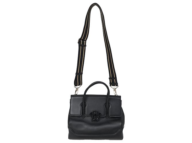 Borsa a mano Versace Palazzo Empire in pelle nera Nero - vista 17