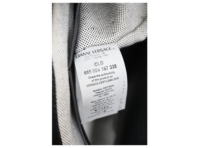 Borsa a mano Versace Palazzo Empire in pelle nera Nero - vista 24