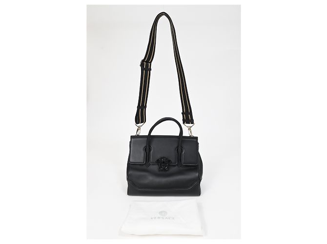 Borsa a mano Versace Palazzo Empire in pelle nera Nero - vista 33