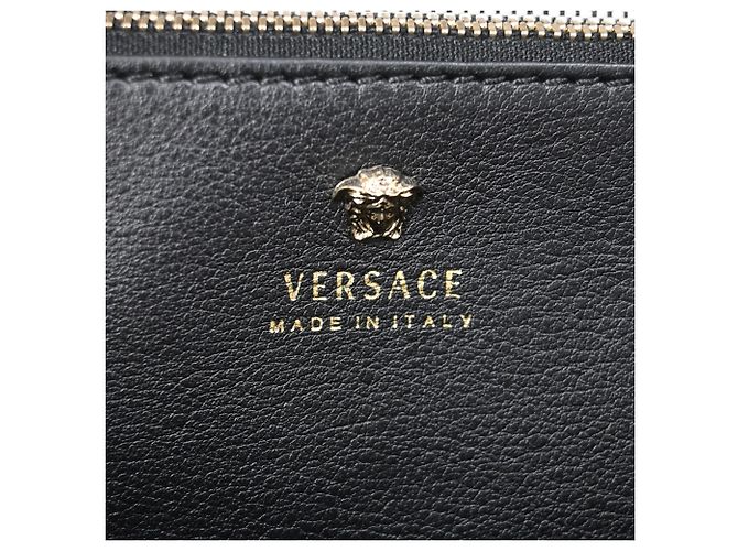 Borsa a mano Versace Palazzo Empire in pelle nera Nero - vista 6