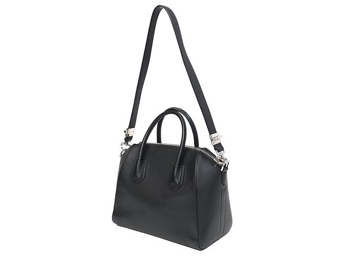 Borsa Antigona Piccola Givenchy in pelle nera grana Nero - vista 3