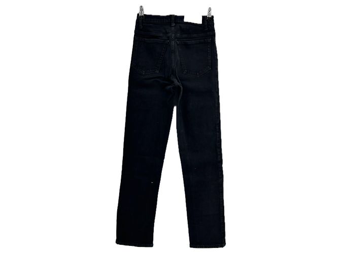 Jeans Re/Done neri in cotone taglia 25 Nero - vista 2