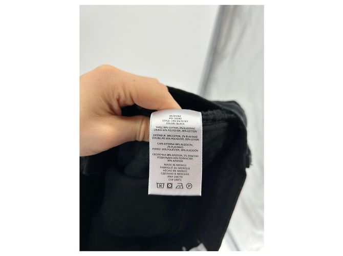 Jeans Re/Done neri in cotone taglia 25 Nero - vista 4