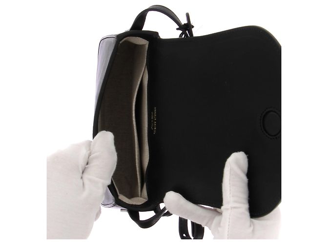 Borsa Mansur Gavriel Envelope Nera in Pelle Nero - vista 4