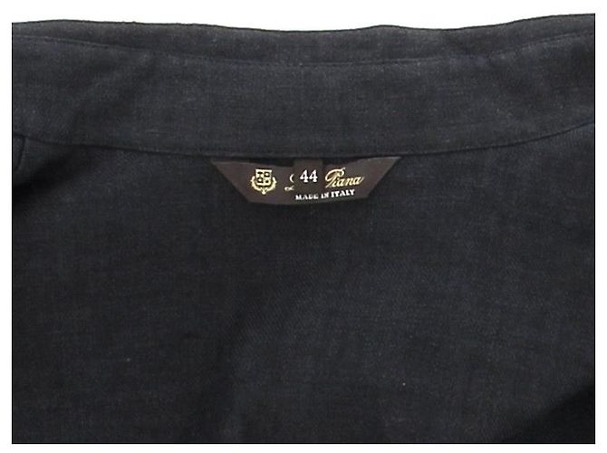 Camisa Loro Piana de lã cinza com mangas curtas - vista 5