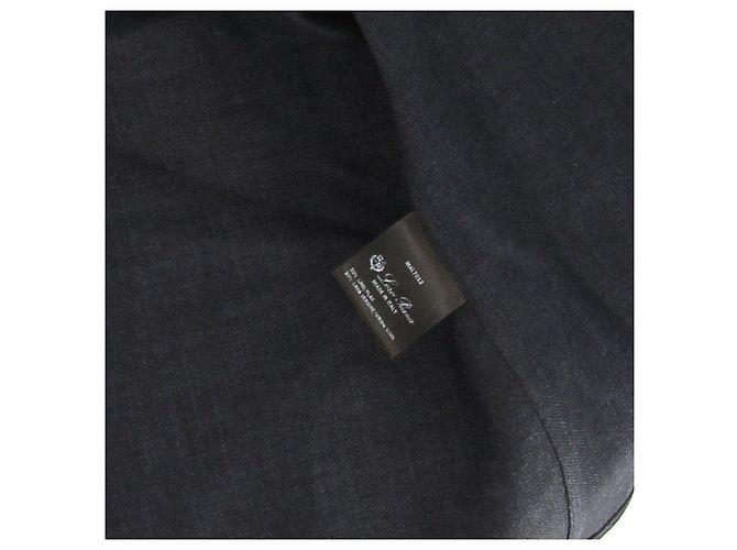 Camisa Loro Piana de lã cinza com mangas curtas - vista 6