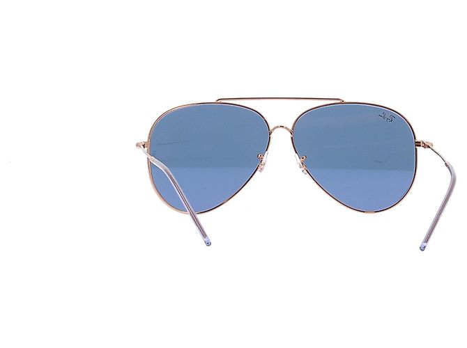 Ray-Ban Lunettes de soleil "Aviator Reverse" dorées - vue 3