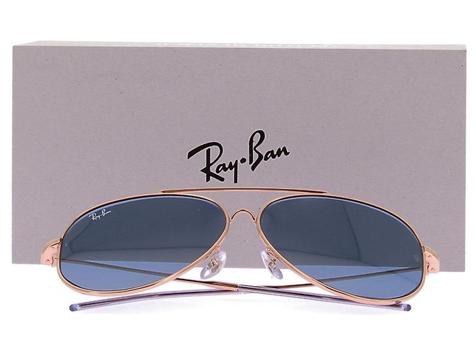 Ray-Ban Lunettes de soleil "Aviator Reverse" dorées - vue 7