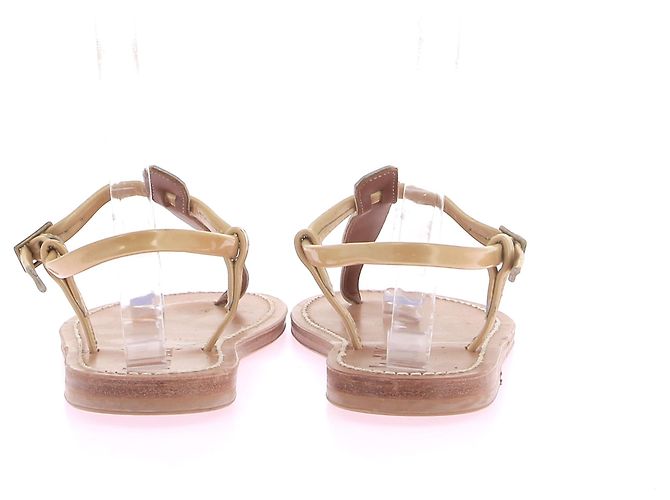 K Jacques Flip-Flops Leder Camel Größe 37 Kamel - Ansicht 4
