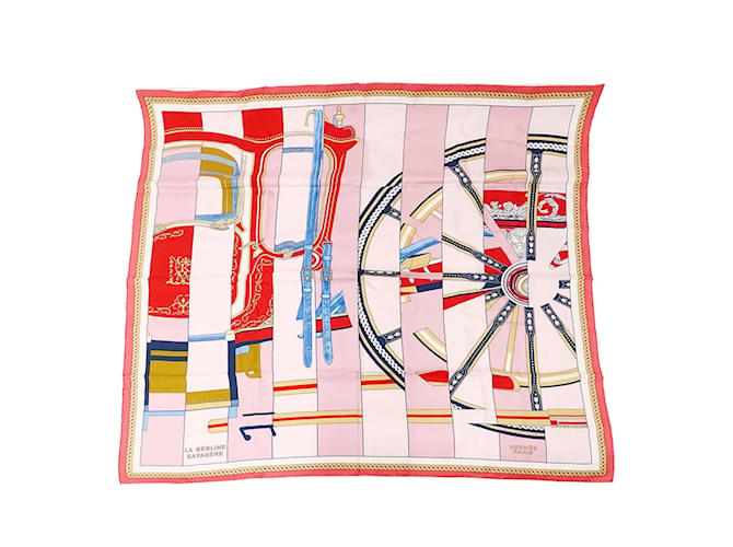 Berline Hermès Hermes rosa Seidenschal Pink - Ansicht 2