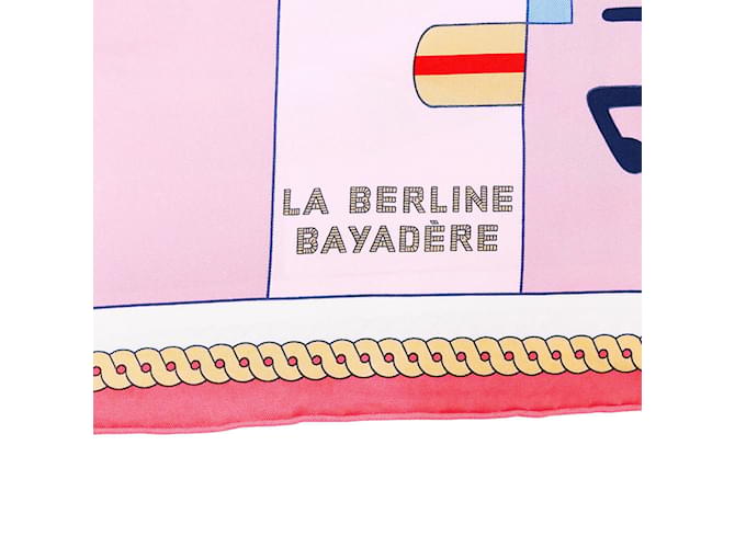 Berline Hermès Hermes rosa Seidenschal Pink - Ansicht 3