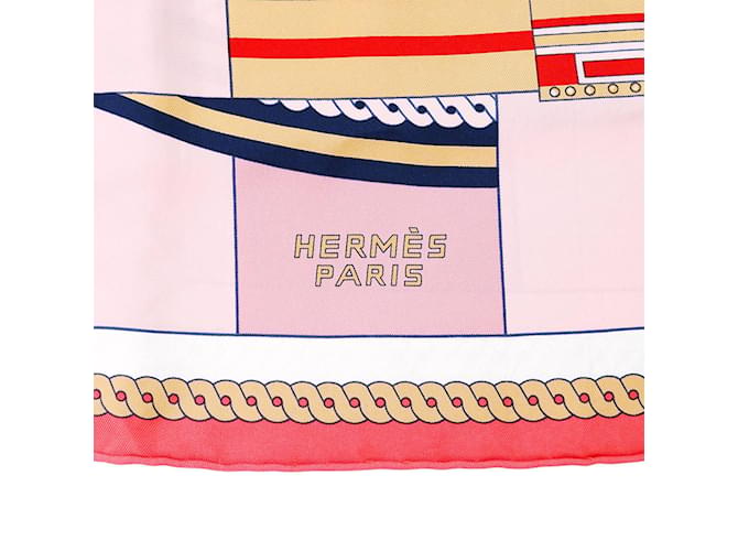 Berline Hermès Hermes rosa Seidenschal Pink - Ansicht 4