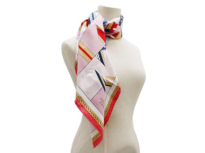Berline Hermès Hermes rosa Seidenschal Pink - Ansicht 6