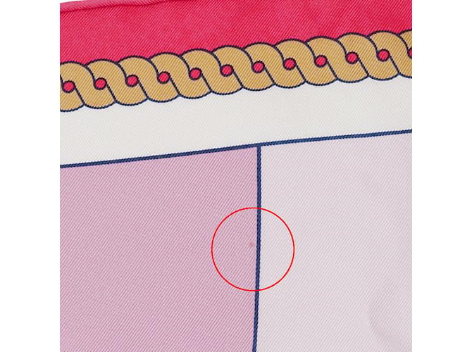 Berline Hermès Hermes rosa Seidenschal Pink - Ansicht 7