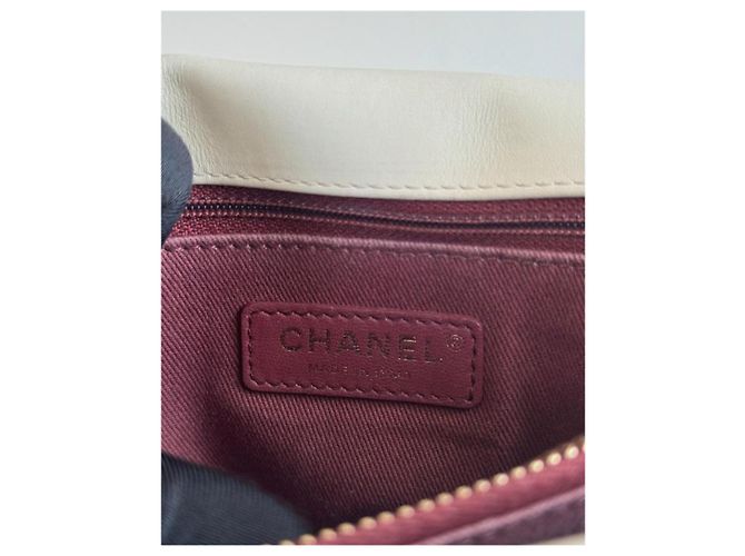 Bolso Chanel Coco Chevron Mediano Blanco Blanco roto - vista 13