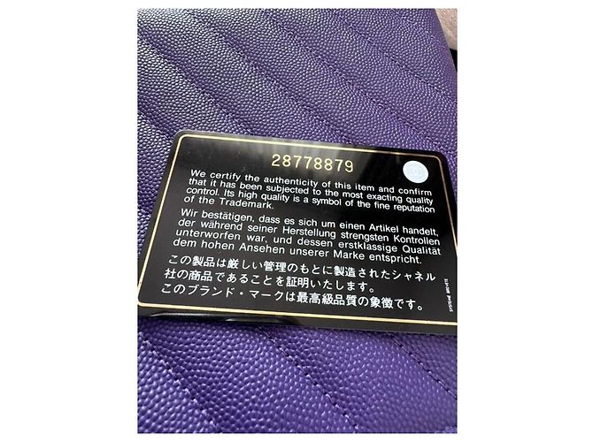 Coco Handle Sac à main Chanel en cuir violet taille 28 - vue 3
