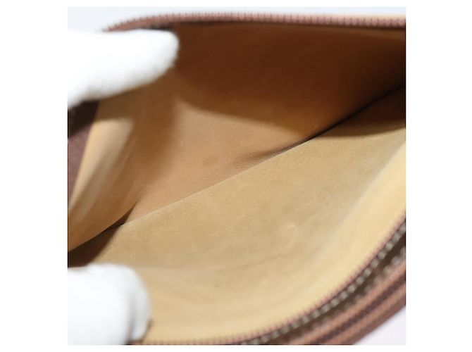 LOEWE Borsa a Spalla Anagram Suede Beige Oro Auth bs25935 D'oro - vista 12