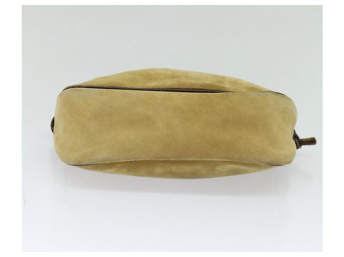 LOEWE Borsa a Spalla Anagram Suede Beige Oro Auth bs25935 D'oro - vista 5