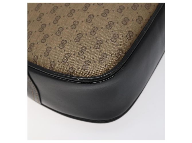 Gucci Borsa a spalla Micro GG Supreme PVC Marrone 001 256 1189 Auth BA1925 - vista 16