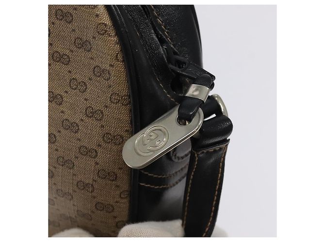 Gucci Borsa a spalla Micro GG Supreme PVC Marrone 001 256 1189 Auth BA1925 - vista 18