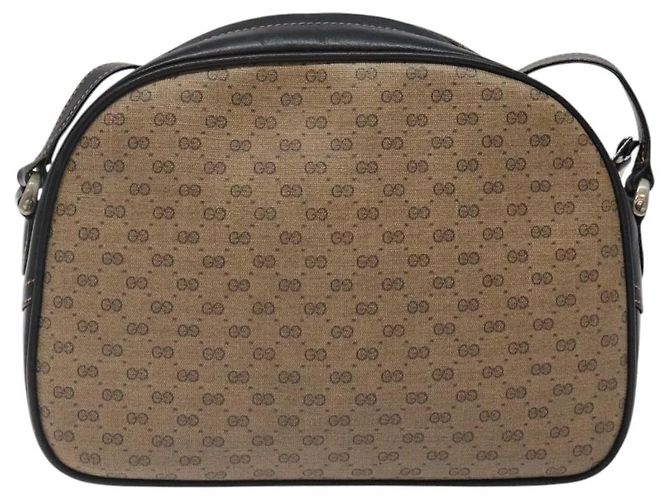 Gucci Borsa a spalla Micro GG Supreme PVC Marrone 001 256 1189 Auth BA1925 - vista 2