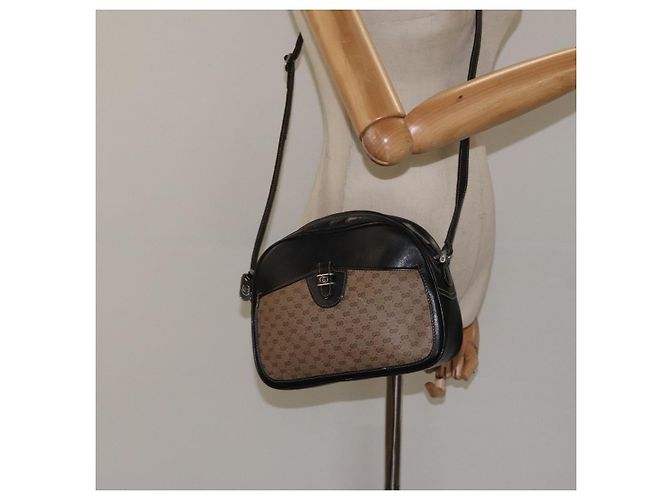 Gucci Borsa a spalla Micro GG Supreme PVC Marrone 001 256 1189 Auth BA1925 - vista 23
