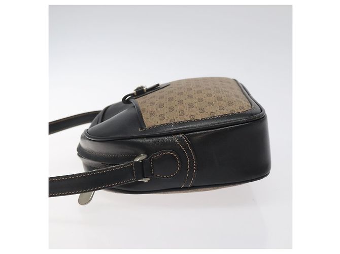 Gucci Borsa a spalla Micro GG Supreme PVC Marrone 001 256 1189 Auth BA1925 - vista 4